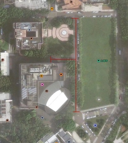 <轉知>學生會11/7辦理草地電影節交通管制與封路範圍圖片